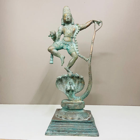 Kalinga Narthana Krishna made of brass
