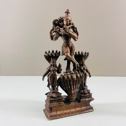 Kalinga Narthana Krishna made of copper