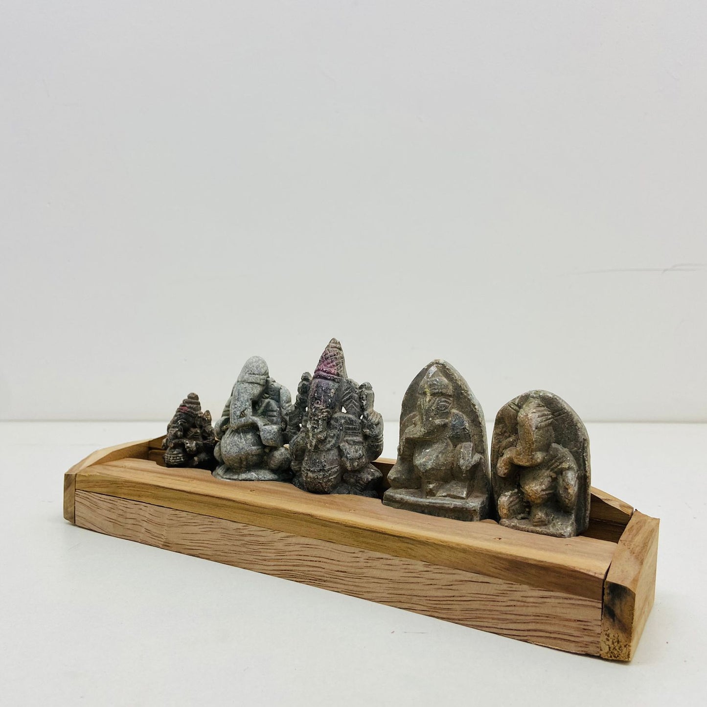 Set of Five piece Stone Ganesha Sculpture