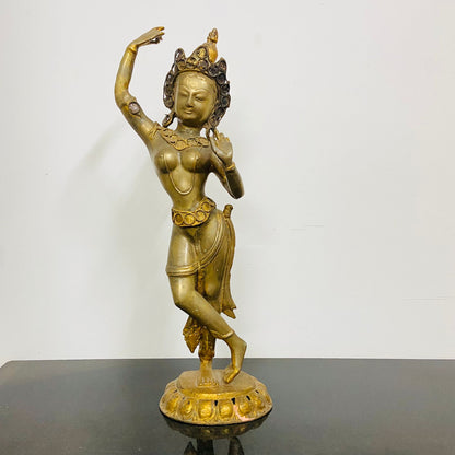 Brass Tara buddhism sculpture