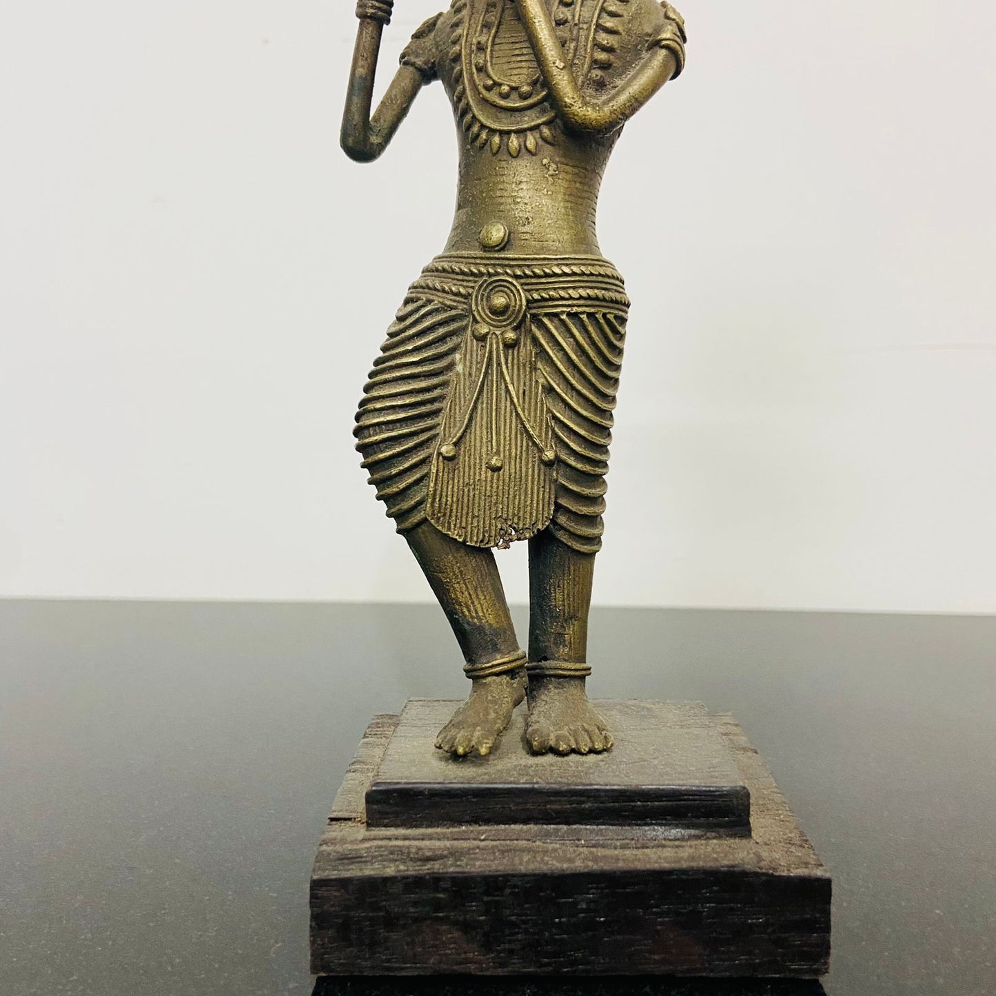 Handmaded Tribal art ( Dokhra art ) shri krishna, krishna statue, krishna idol, brass krishna idol