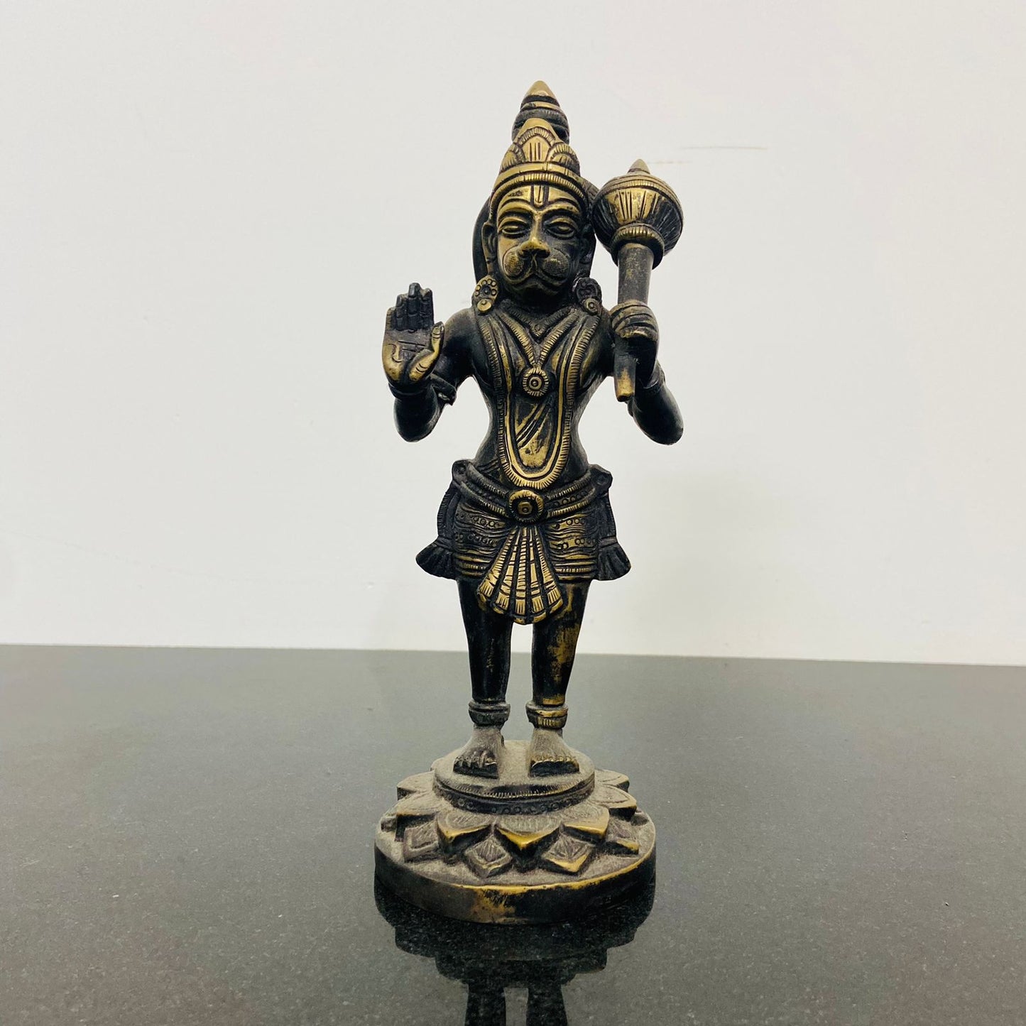 Lord Hanuman Brass Idol/Statue in Blessing Mudra