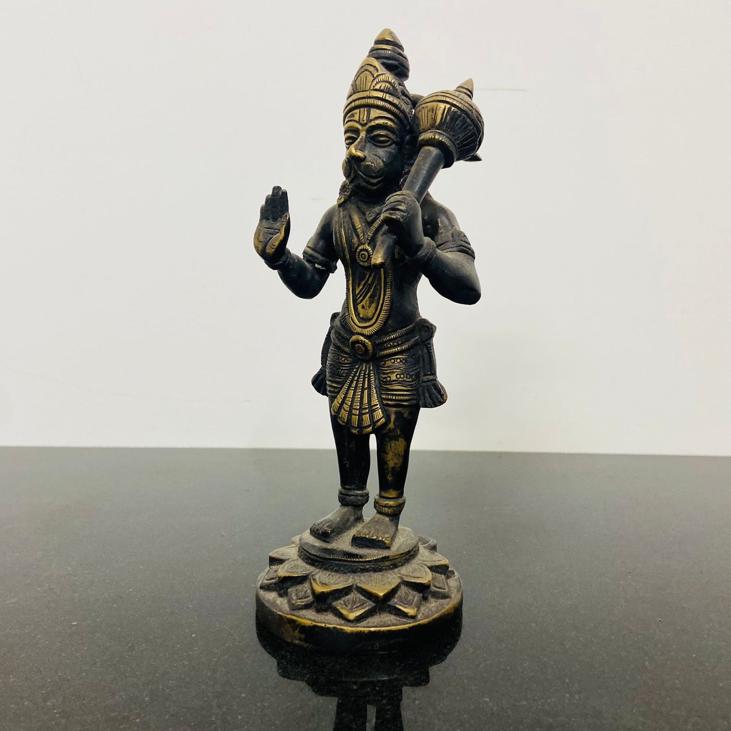 Lord Hanuman Brass Idol/Statue in Blessing Mudra