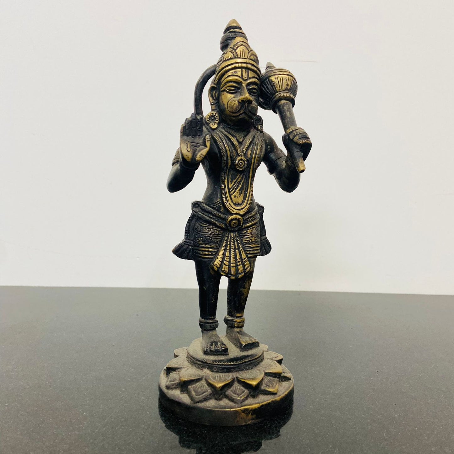 Lord Hanuman Brass Idol/Statue in Blessing Mudra
