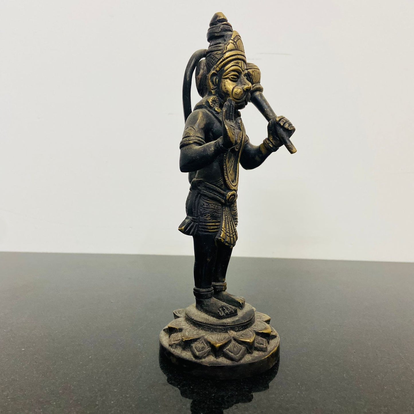 Lord Hanuman Brass Idol/Statue in Blessing Mudra