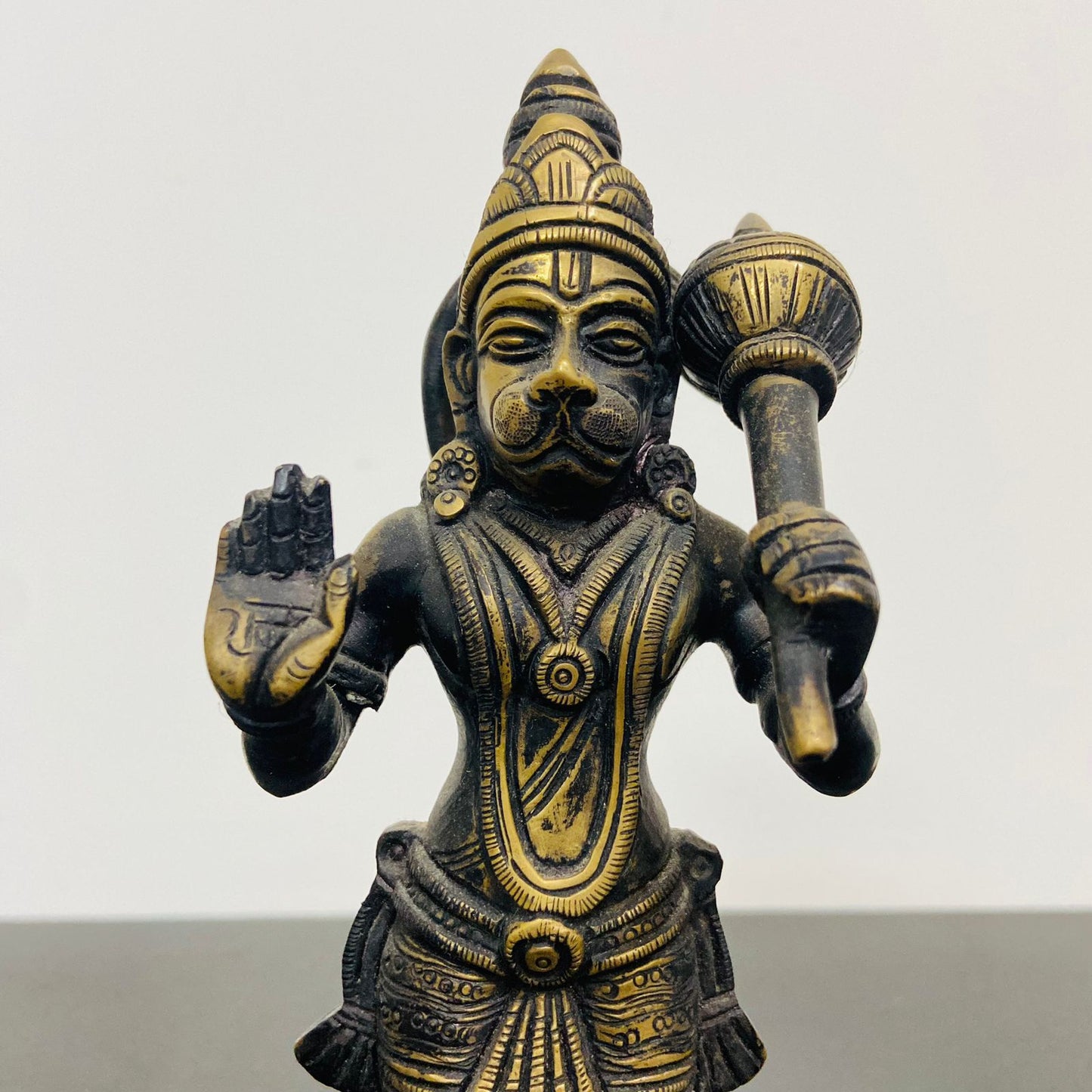 Lord Hanuman Brass Idol/Statue in Blessing Mudra
