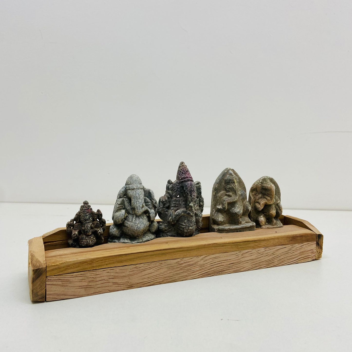 Set of Five piece Stone Ganesha Sculpture