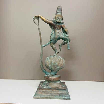 Kalinga Narthana Krishna made of brass