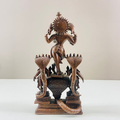 Kalinga Narthana Krishna made of copper