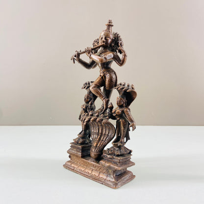 Kalinga Narthana Krishna made of copper
