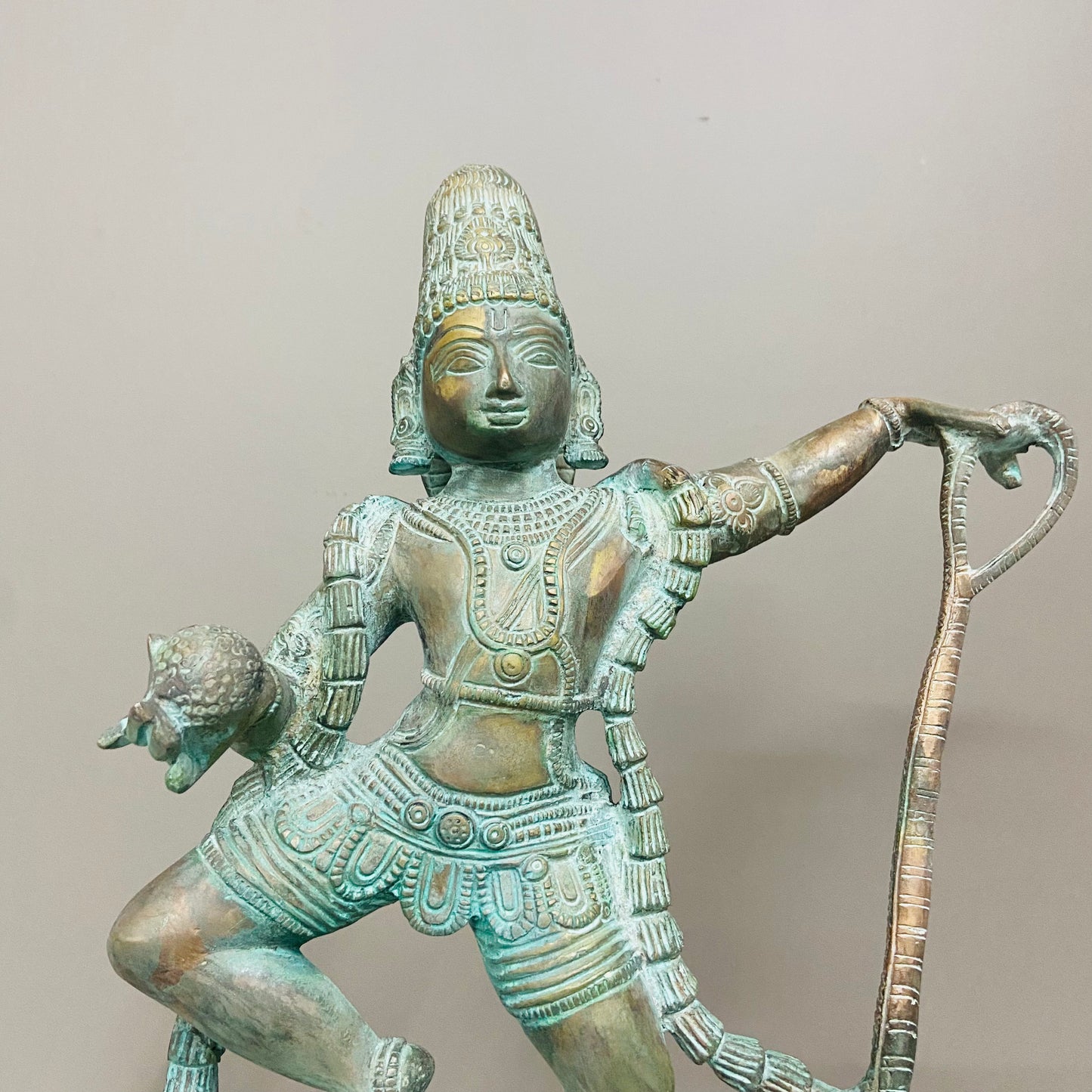 Kalinga Narthana Krishna made of brass