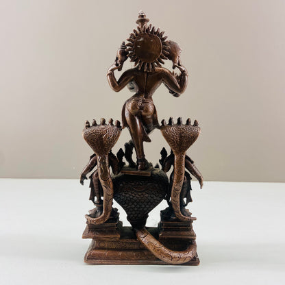 Kalinga Narthana Krishna made of copper