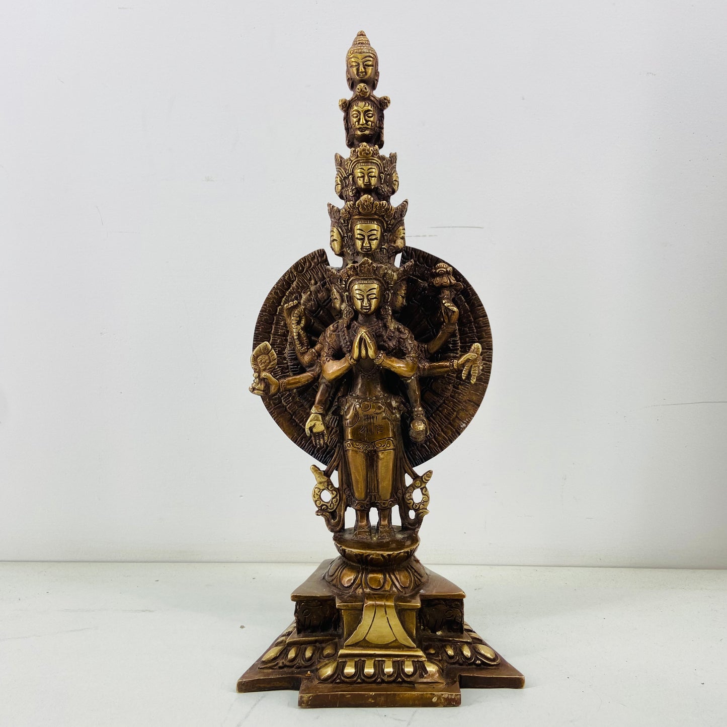 Buddhism Avalokitesvara Brass Sculpture