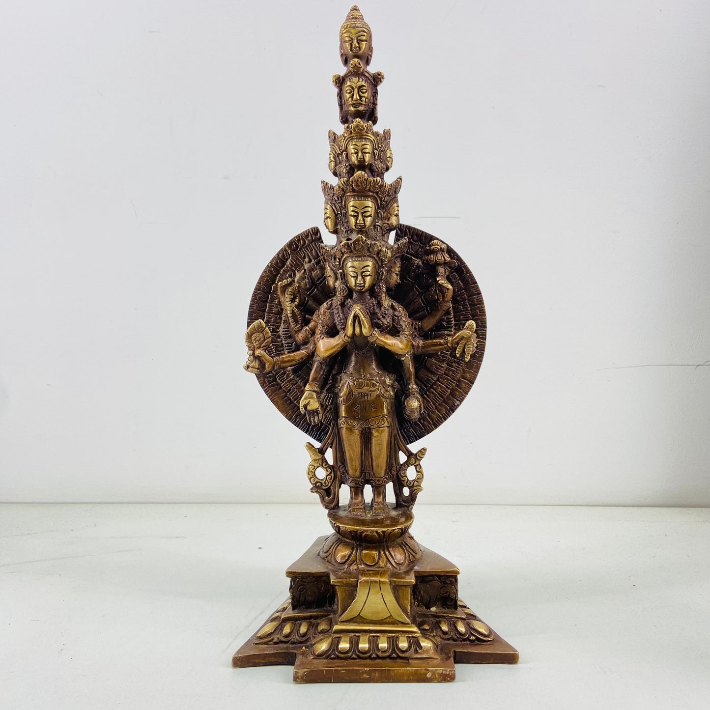 Buddhism Avalokitesvara Brass Sculpture
