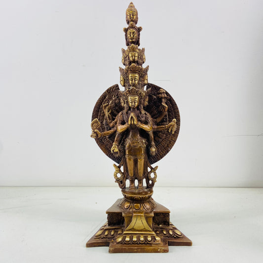 Buddhism Avalokitesvara Brass Sculpture