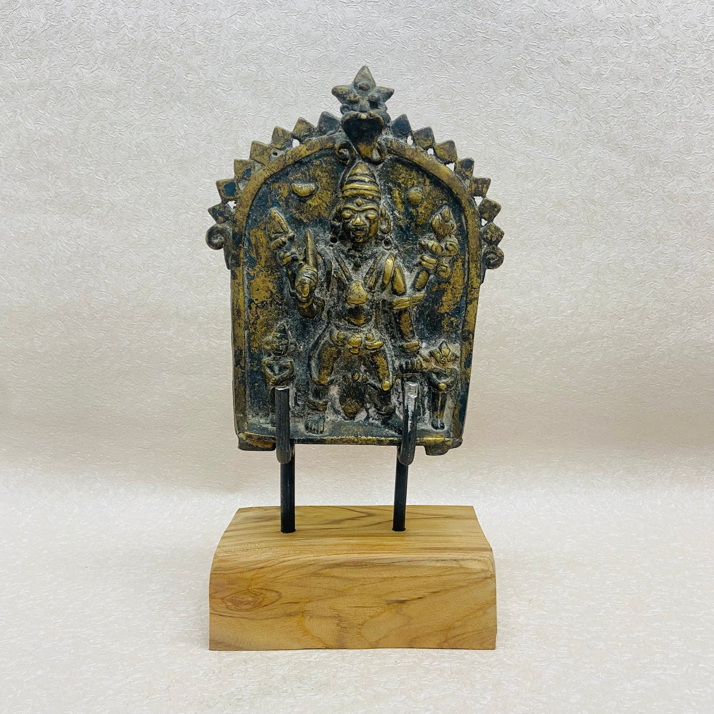 Antique Brass Veerabhadra plaque or Virabhadra Plaque