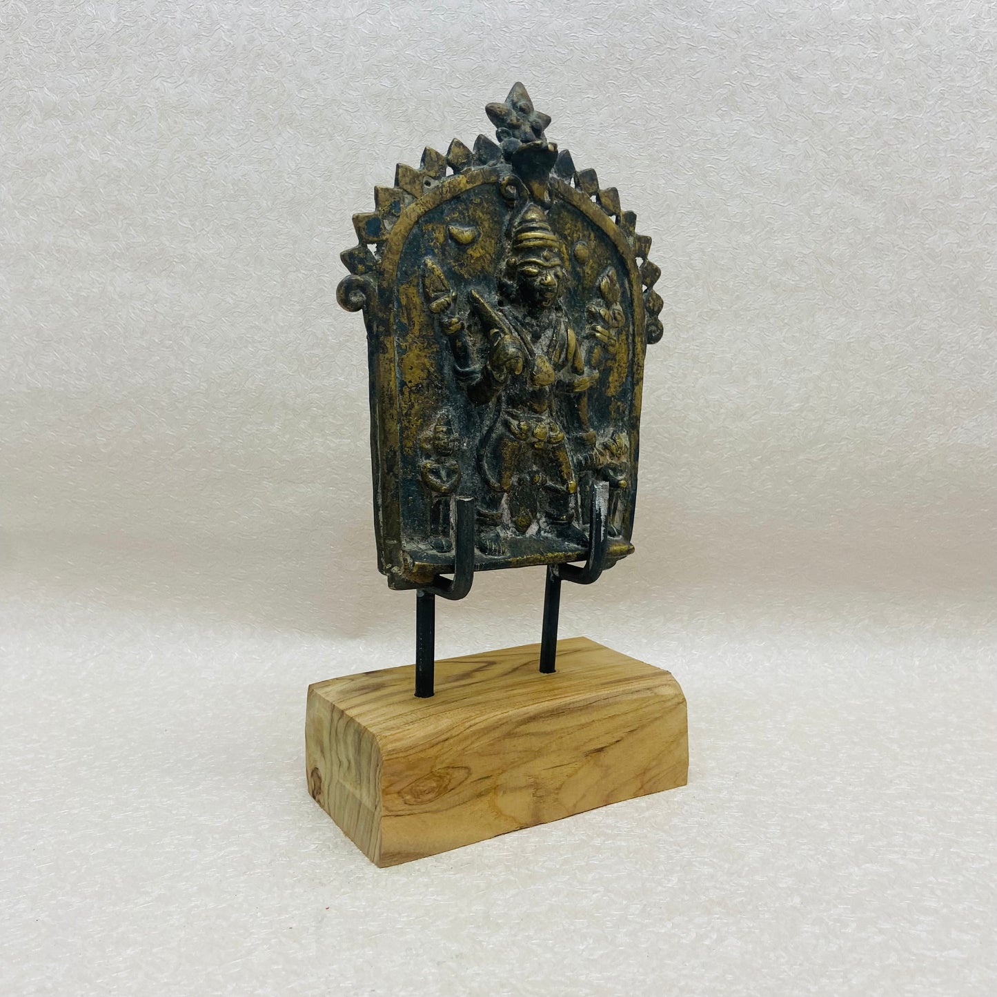 Antique Brass Veerabhadra plaque or Virabhadra Plaque