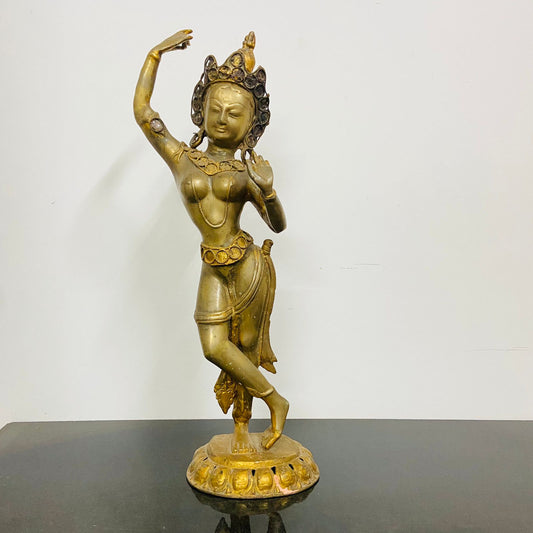 Brass Tara buddhism sculpture