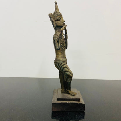 Handmaded Tribal art ( Dokhra art ) shri krishna, krishna statue, krishna idol, brass krishna idol