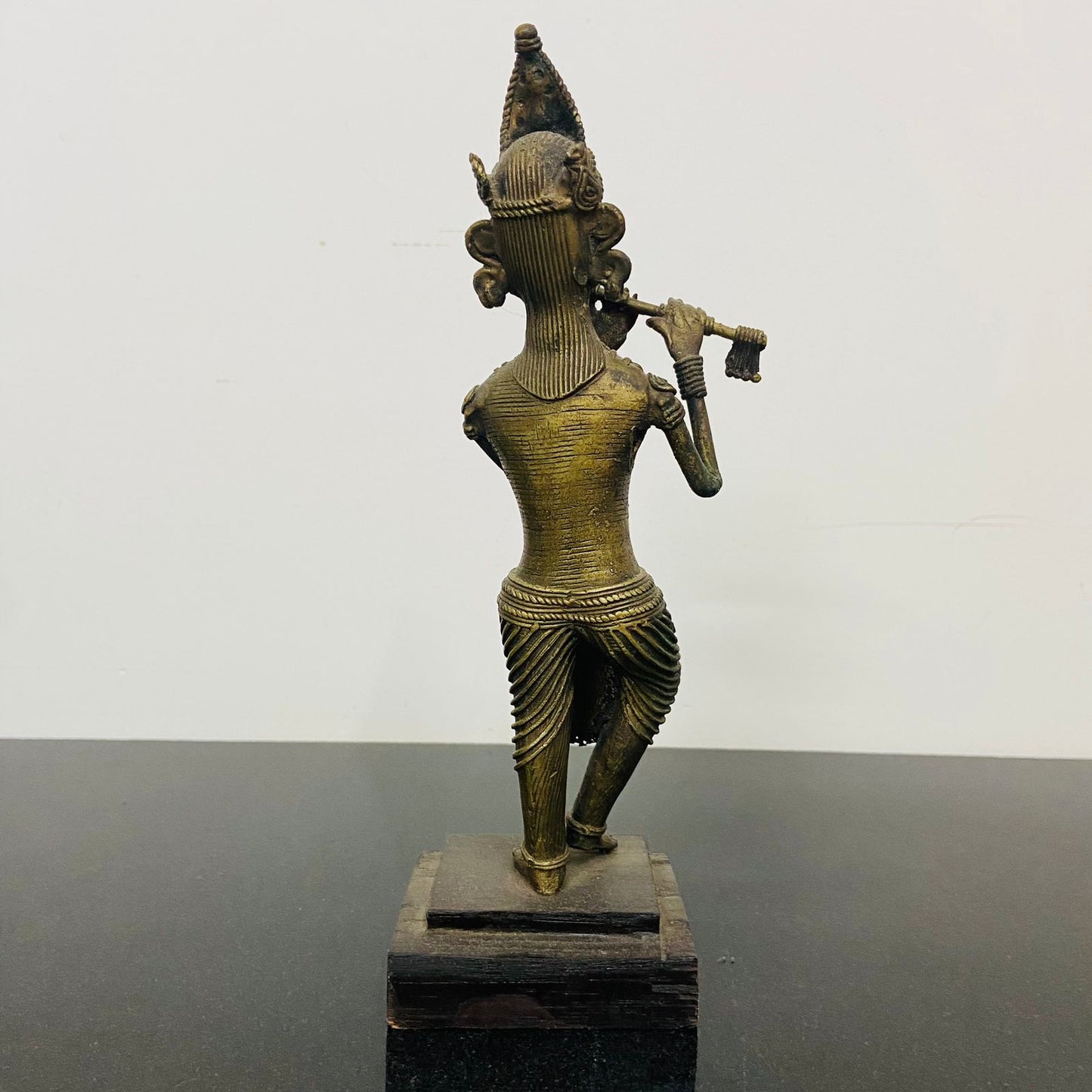 Handmaded Tribal art ( Dokhra art ) shri krishna, krishna statue, krishna idol, brass krishna idol