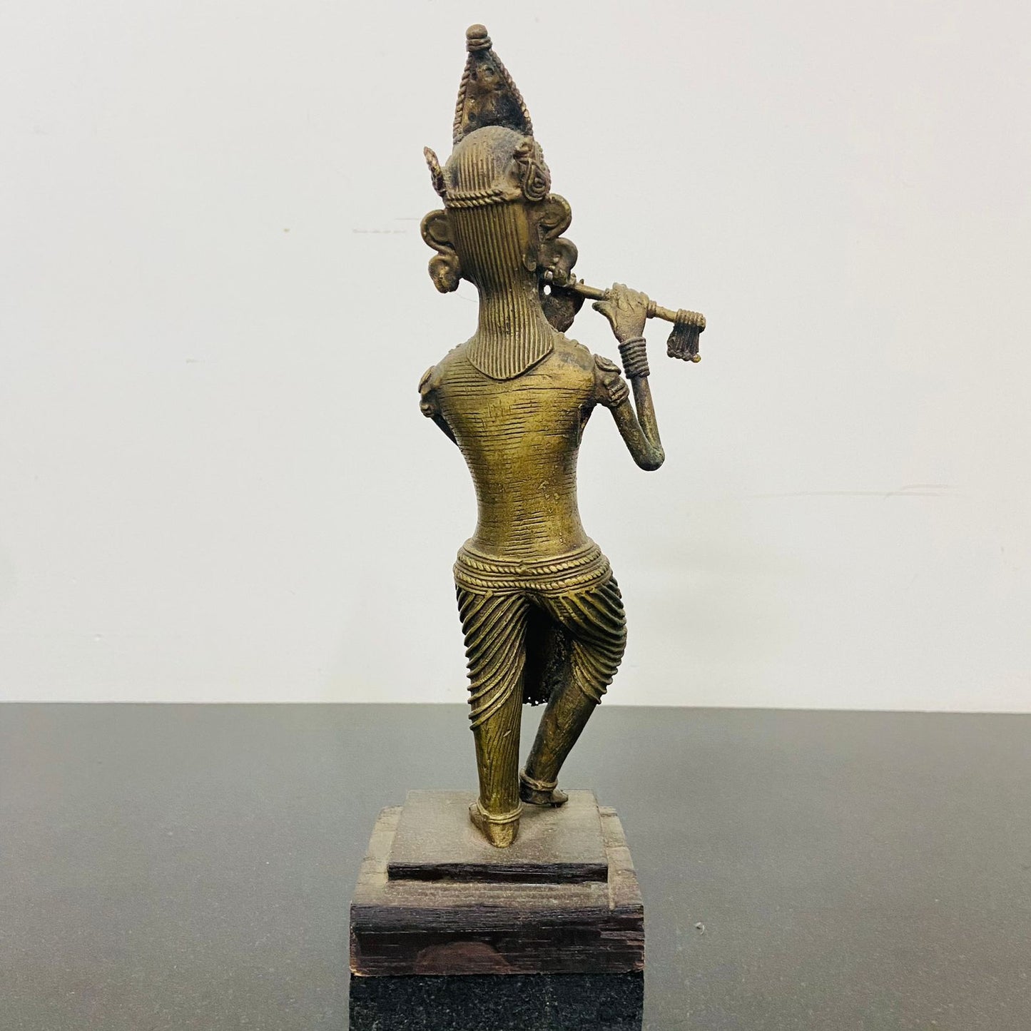 Handmaded Tribal art ( Dokhra art ) shri krishna, krishna statue, krishna idol, brass krishna idol