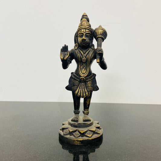 Lord Hanuman Brass Idol/Statue in Blessing Mudra