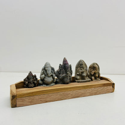 Set of Five piece Stone Ganesha Sculpture