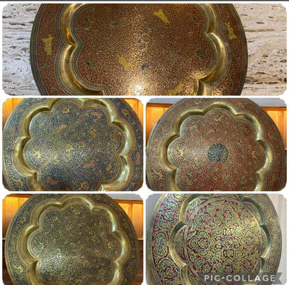 Handmade Meenakari Brass Wall Decorative Plates 10" inches