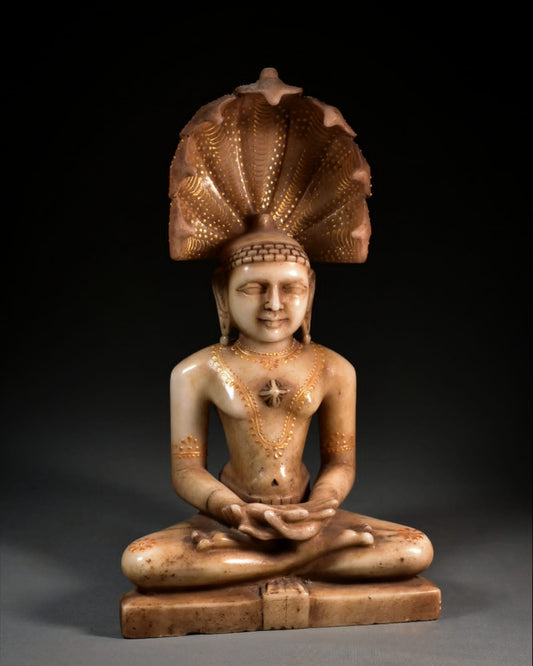 Seated Parshwanath Marble