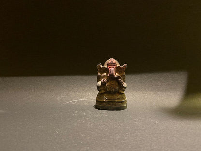 Vintage Black Stone Small Size Stone Ganesh Ji, Hindu God, Stone Sculpture - KhatiJi