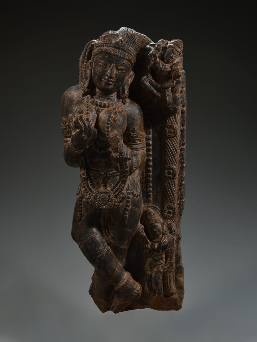 Stone Sarasundari, vintage statue, unique sculpture, stone sculpture, antique stone sculpture - KhatiJi