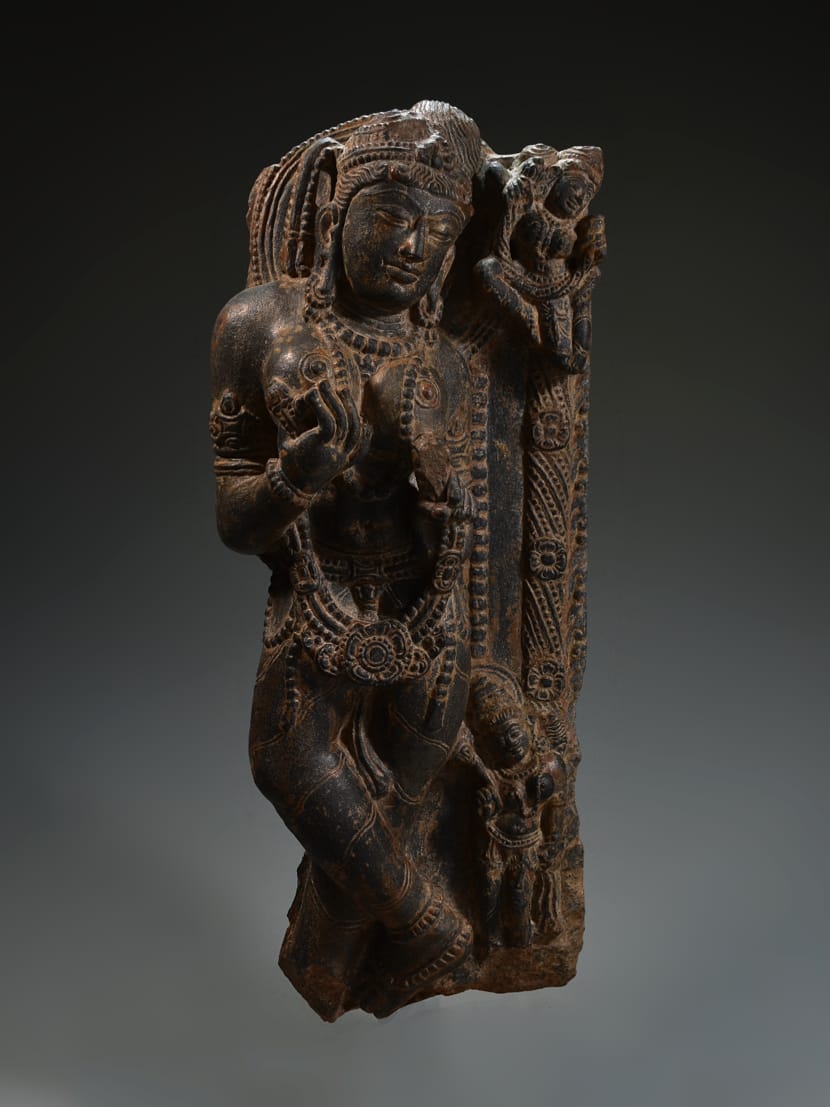 Stone Sarasundari, vintage statue, unique sculpture, stone sculpture, antique stone sculpture - KhatiJi