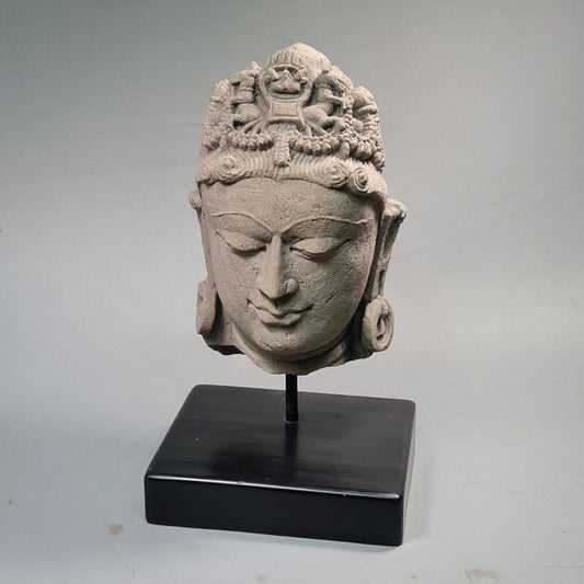 Stone Shiva Head, Vintage Sculpture, Stone Sculpture, Stone Statue, Shiva Statue, antique collection - KhatiJi