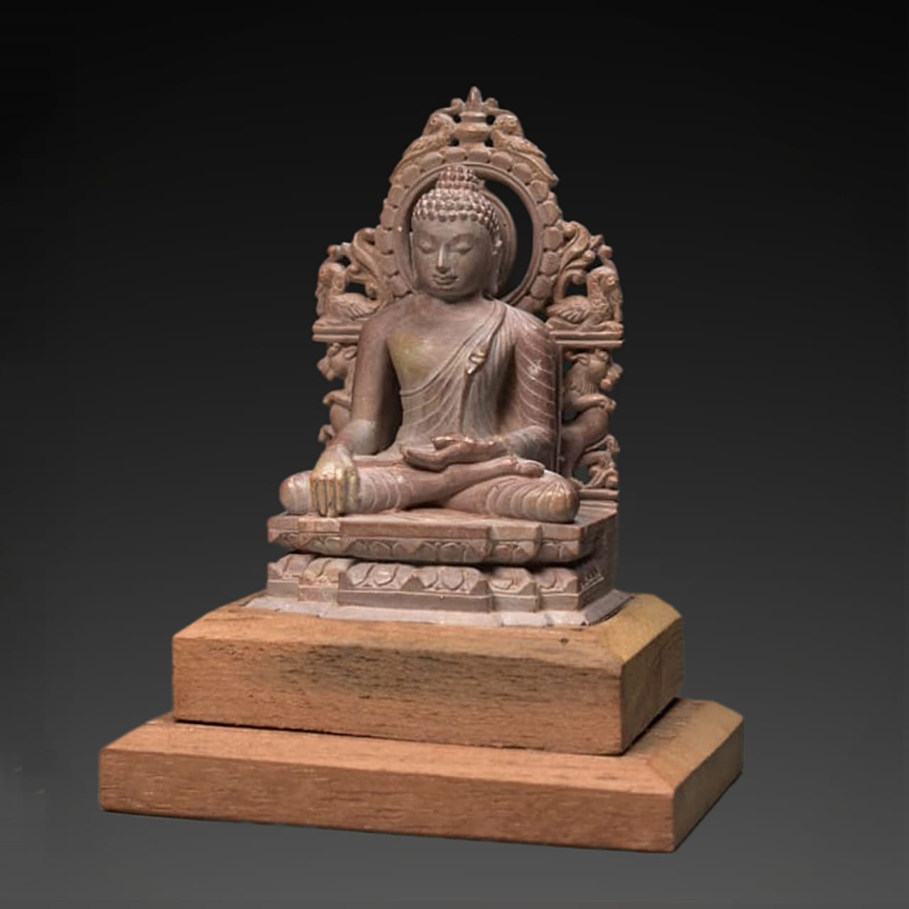 4" Inches Stone Buddha, Finely Carved, Stone Sculpture, Miniature Sculpture, Stone art - KhatiJi