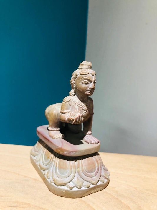 Laddu Gopal, Stone Carved Laddu Gopal, Balkrishna, Hindu God, Govind Gopal, Stone Carving, Beautiful stone Sculpture, laddu gopal statue