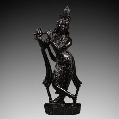 Krishna Black Stone, Krishna statue, Krishna Idol, krishna idol statue in living room, lord krishna
