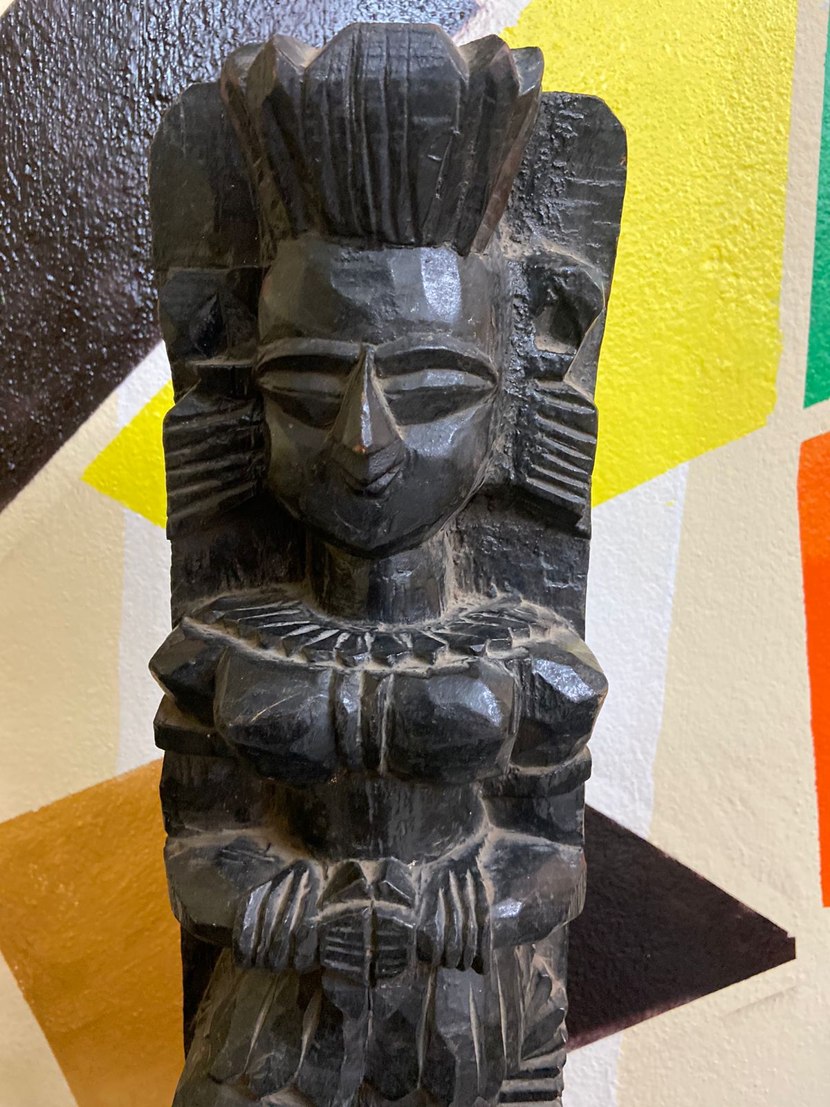 African Style hand carved wooden Sculpture