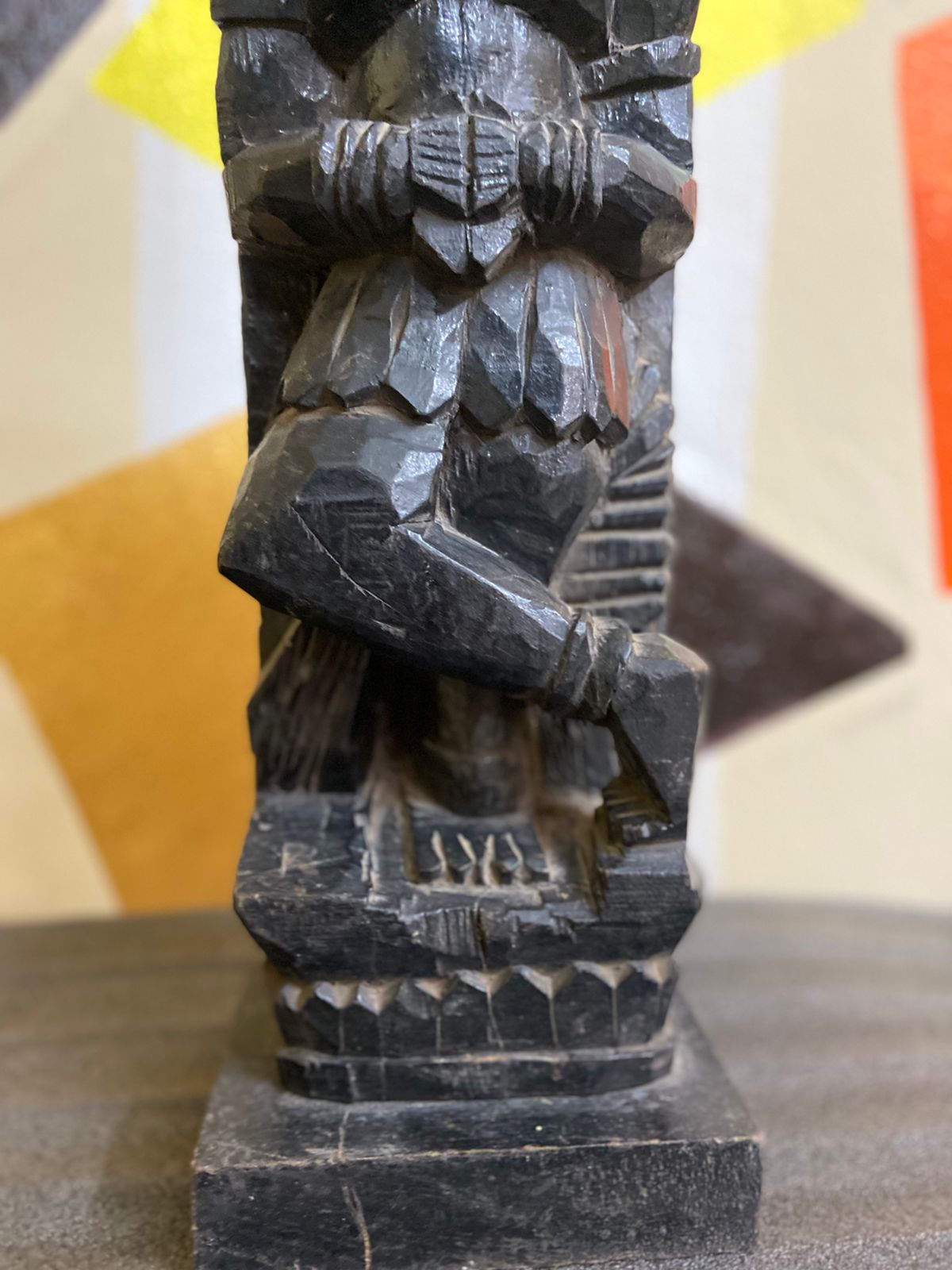 African Style hand carved wooden Sculpture