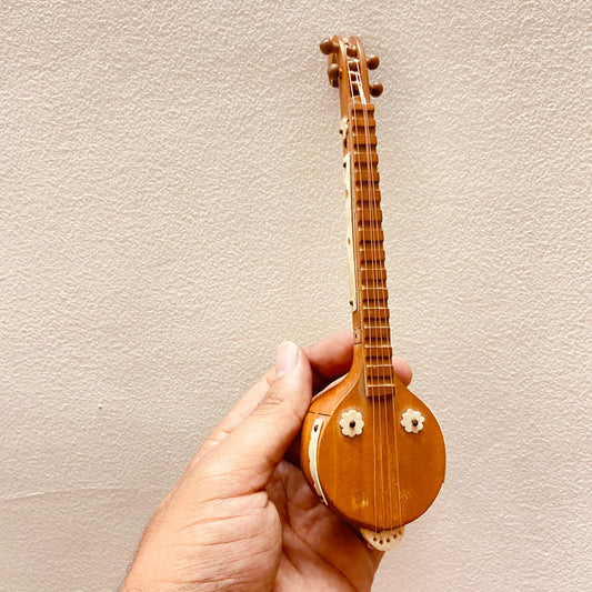 wooden miniature veena or Sitaar