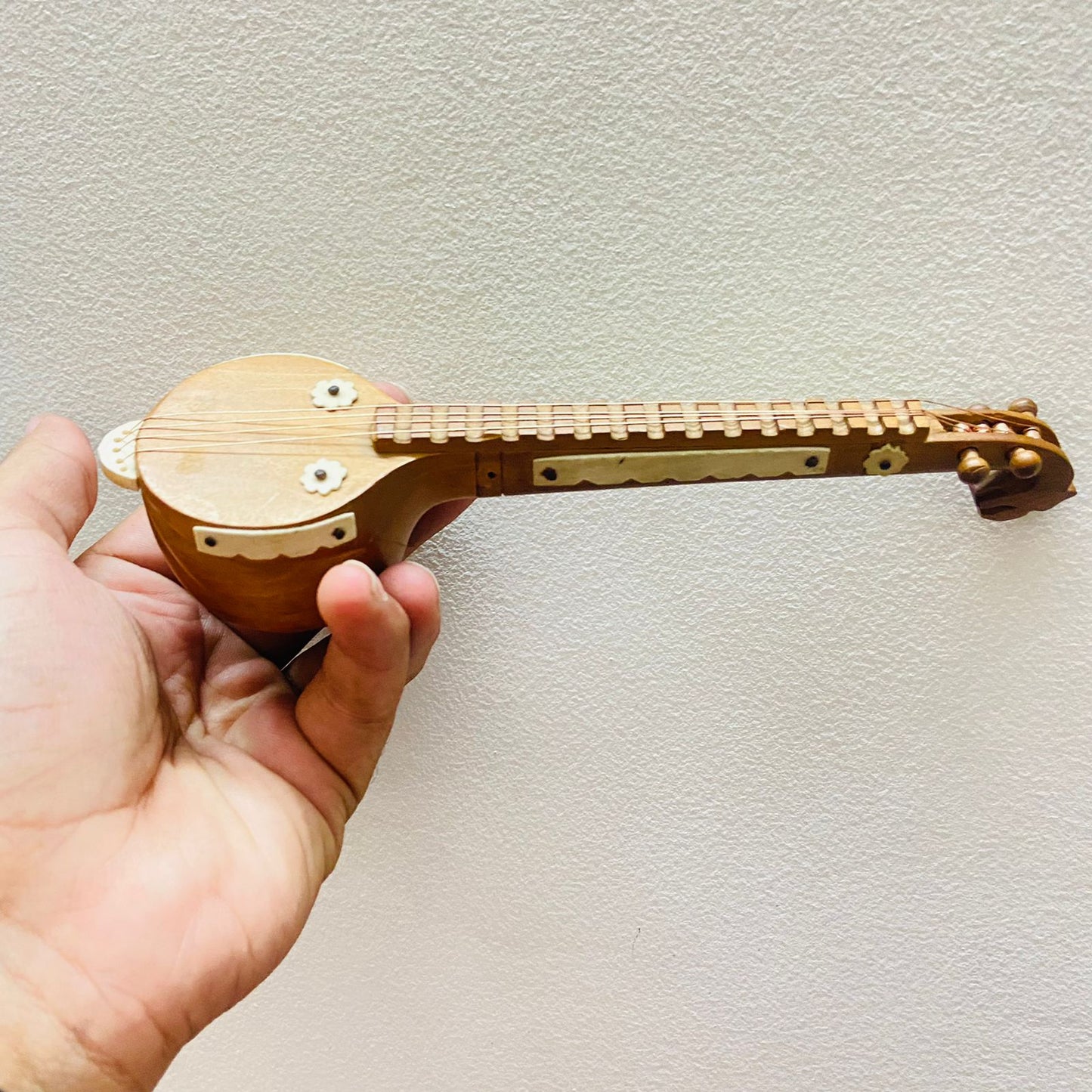 wooden miniature veena or Sitaar