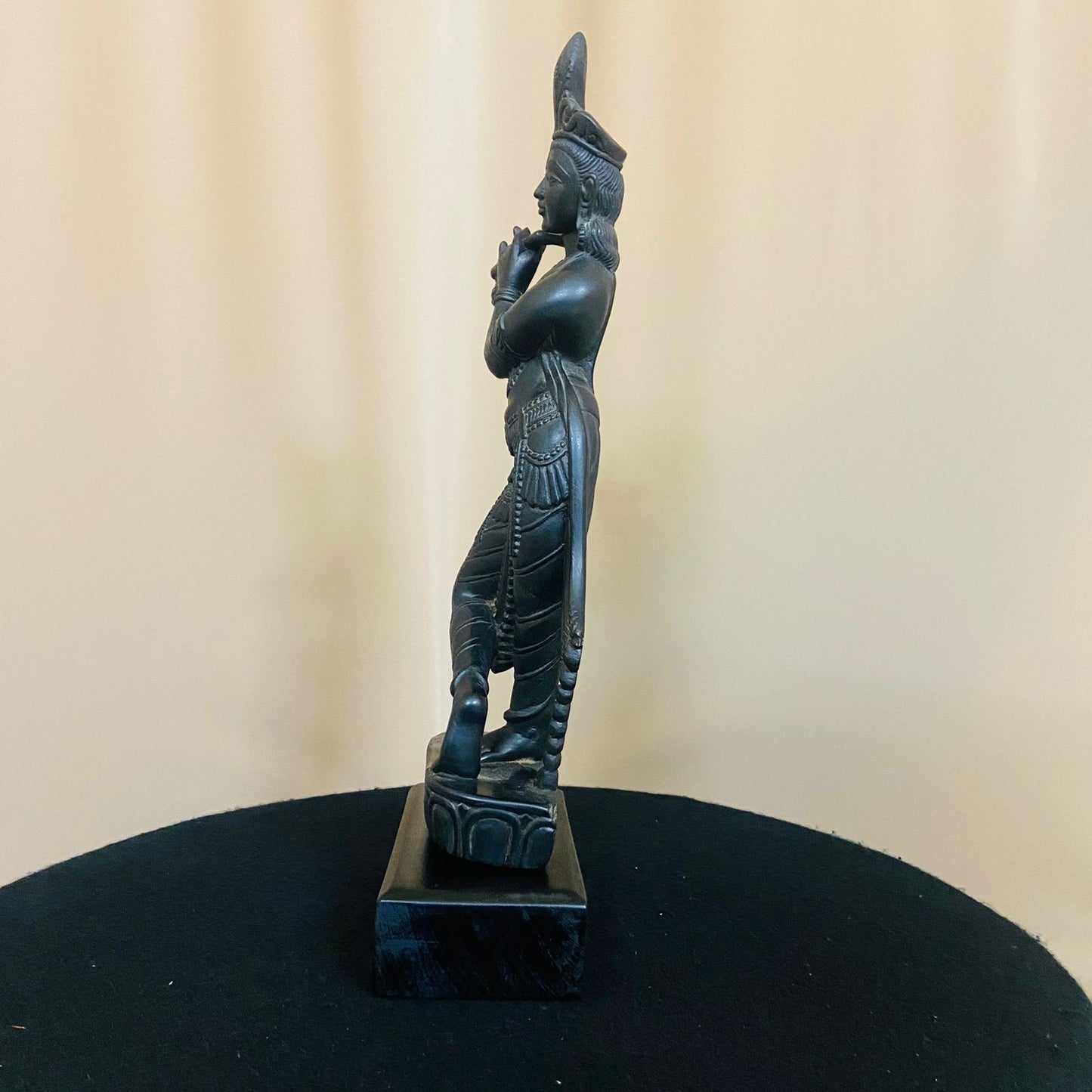 Krishna Black Stone, Krishna statue, Krishna Idol, krishna idol statue in living room, lord krishna