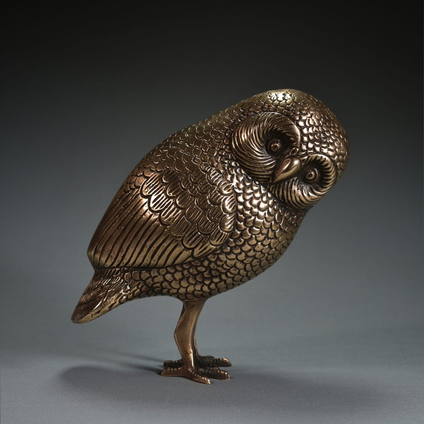 Beautiful Owl Hand Casted in brass