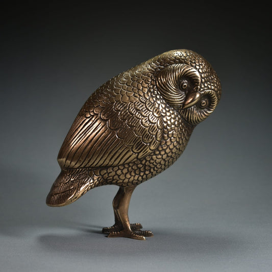 Beautiful Owl Hand Casted in brass