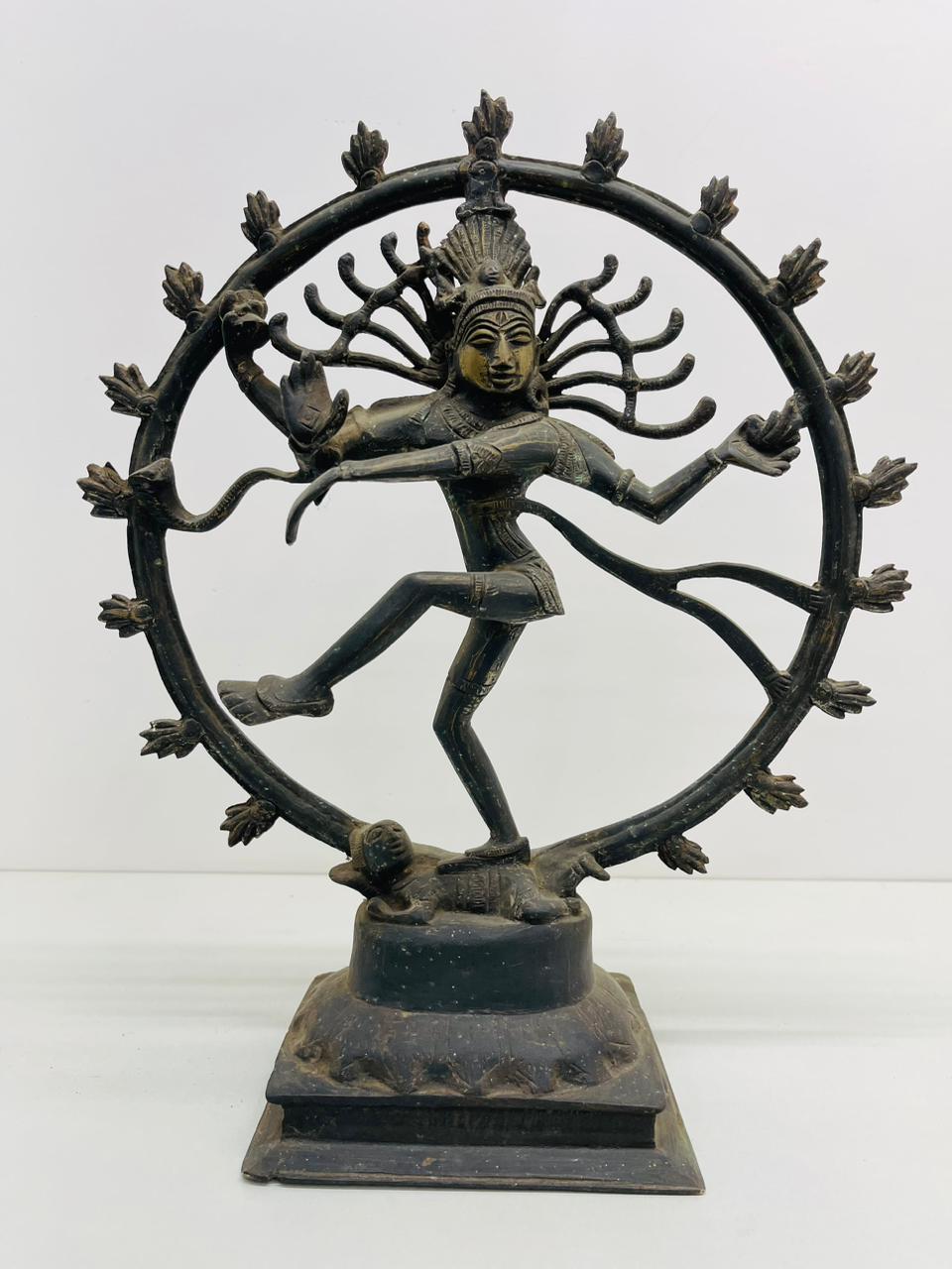Aged Brass Natraj sculpture