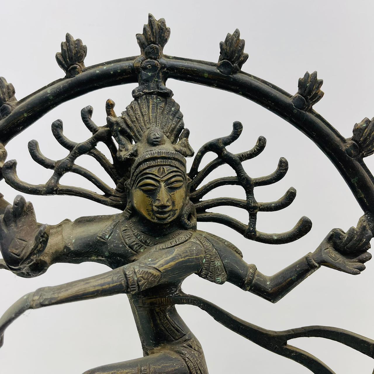 Aged Brass Natraj sculpture