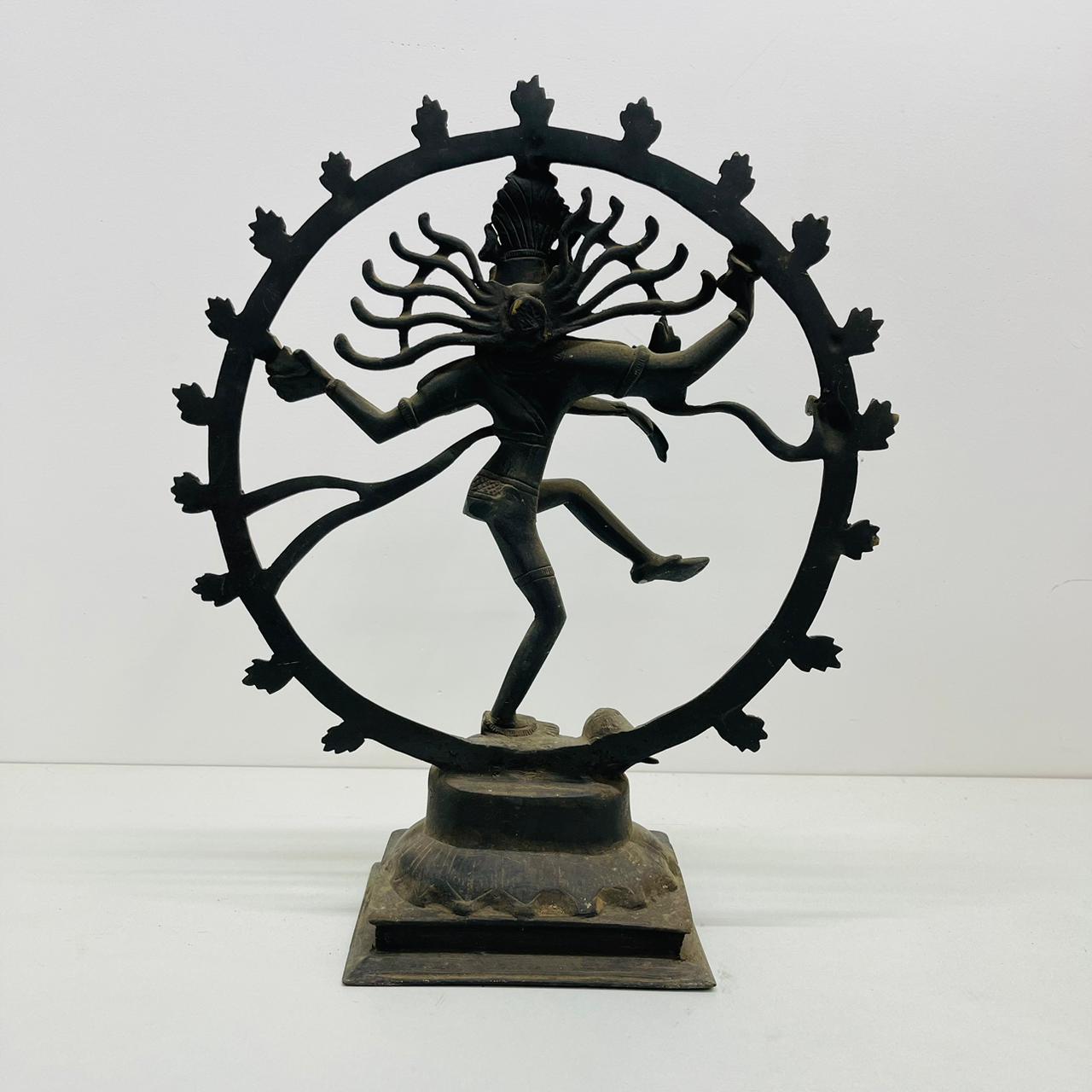 Aged Brass Natraj sculpture