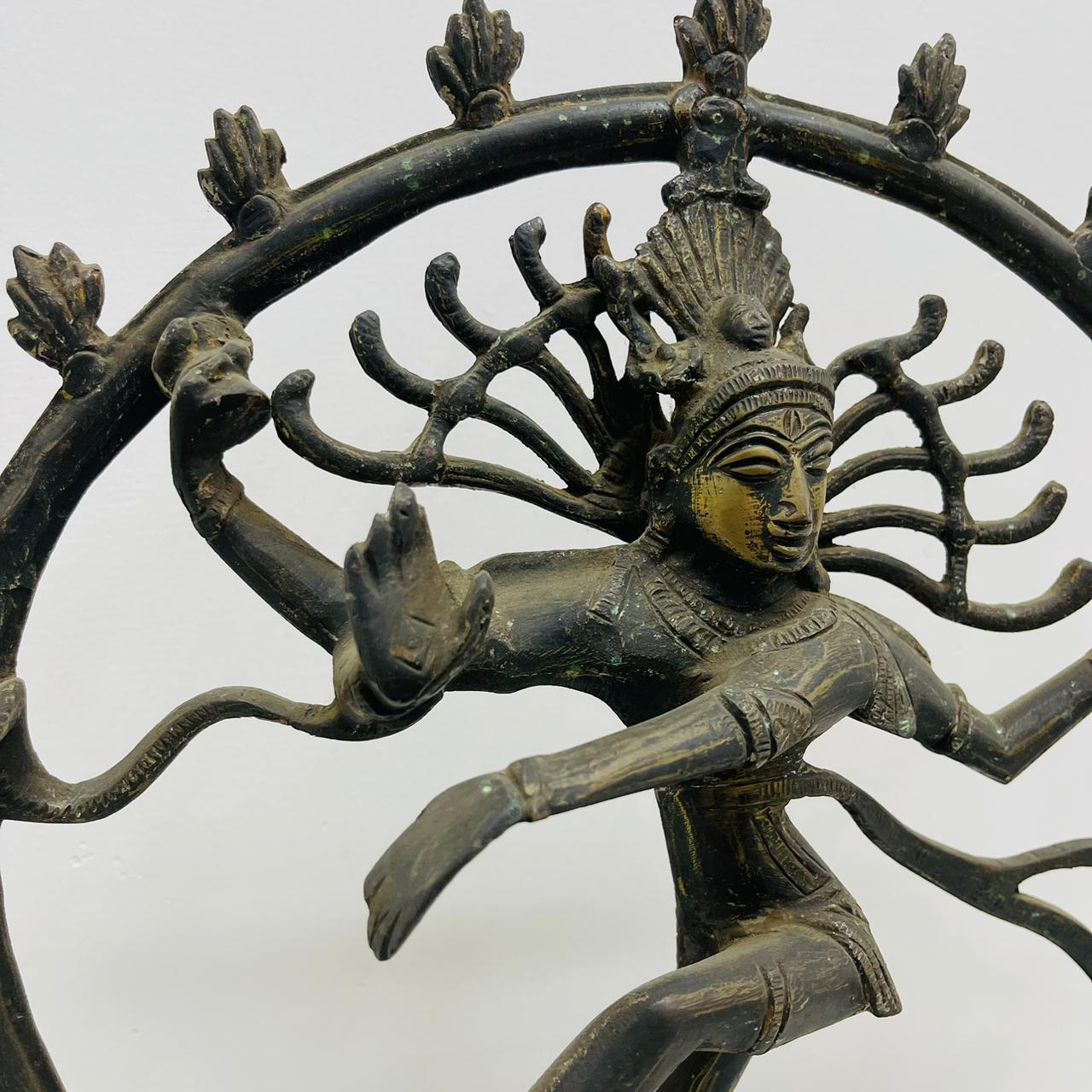 Aged Brass Natraj sculpture