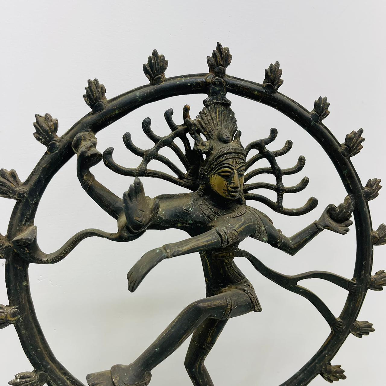 Aged Brass Natraj sculpture
