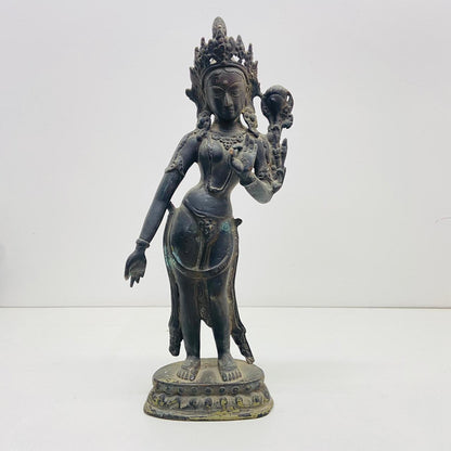 Standing Bronze Devi Tara sculpture