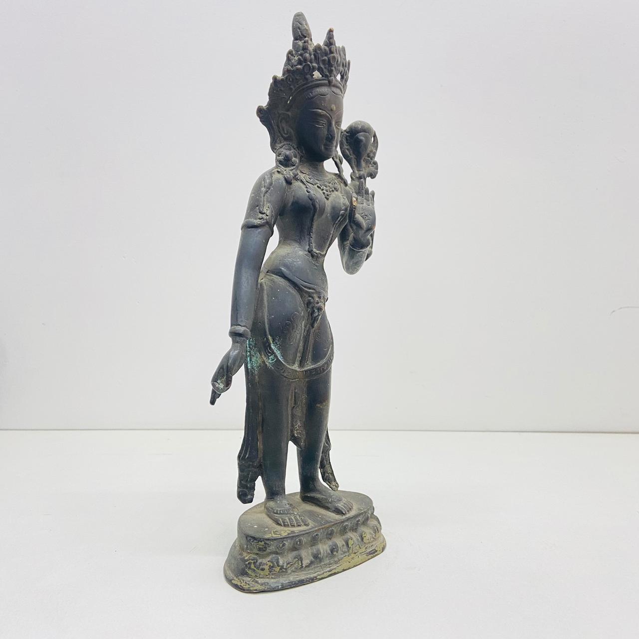 Standing Bronze Devi Tara sculpture